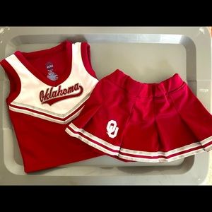 Toddler Oklahoma University cheer outfit 18m